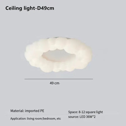 Suspension plafonnier LED nuage moderne pour salon et chambre d’enfants — LZ4X9P
