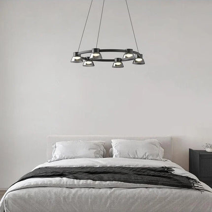 Lustre en verre italien au design minimaliste pour intérieur moderne — LZ4X7Q
