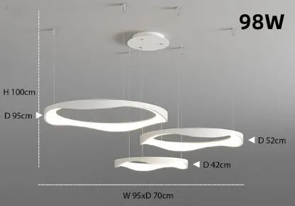 Lustre circulaire LED au design nordique moderne et créatif — LZ4P9XQ