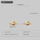 Noyer - Beige 2 têtes / Lumière blanche 6500K
