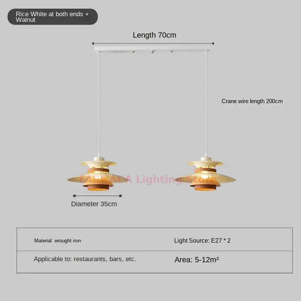 lustre design nordique créatif style japonais pour bar et salon
