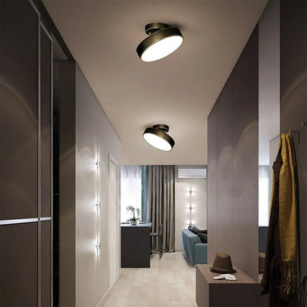 Plafonnier LED rond en cuivre pour vestiaire — LZ4P9XQ