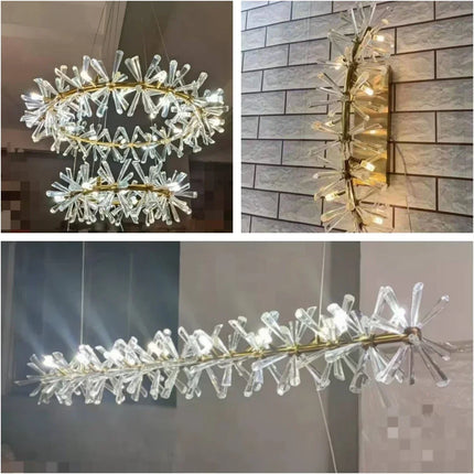 Suspension en cristal transparent pour décoration intérieure moderne — LZ4X9P