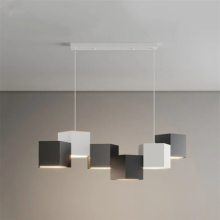 Lustre suspension nordique design prisme hexagonal simple — LZ4X9T1