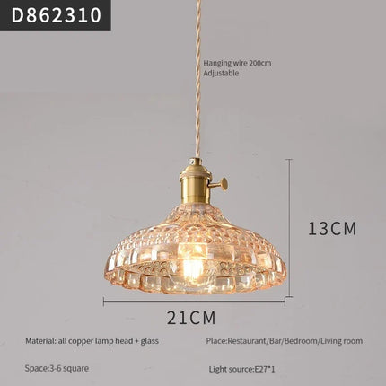 suspension moderne en laiton et verre pour intérieur