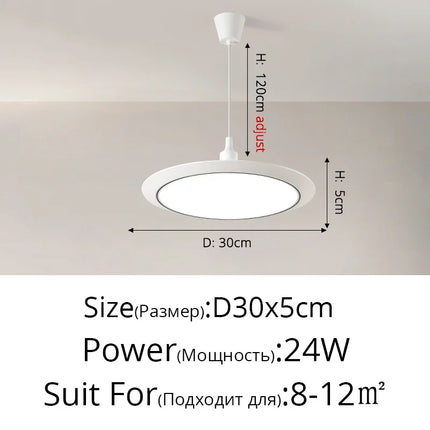 Lustre LED ultra-fin circulaire trois-protections minimaliste — LZ4X9T2