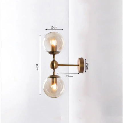 Applique murale rétro dorée pour décoration intérieure raffinée — LZ4G7N1