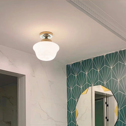 Plafonnier en verre style médiéval pour porche et balcon — LZ4D9XQ