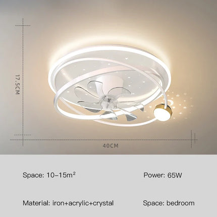 Lustre intérieur avec ventilateur et éclairage intelligent — LZ4X9T