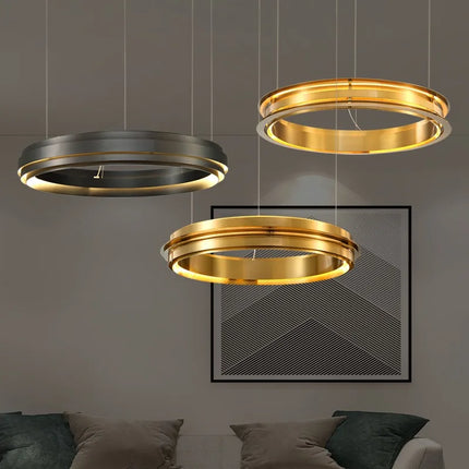 Lustre LED suspension minimaliste italien au design post-moderne — LZ4QX9