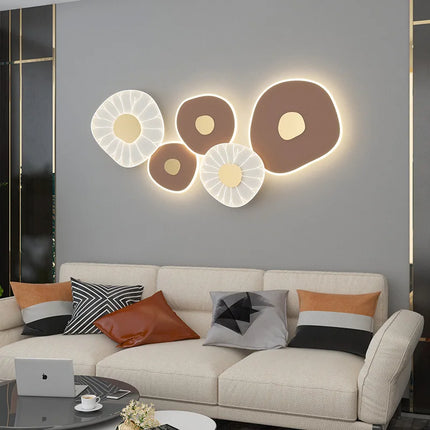 Applique murale LED feuille de lotus avec 3 luminaires à gradation variable — LZ4X9P2