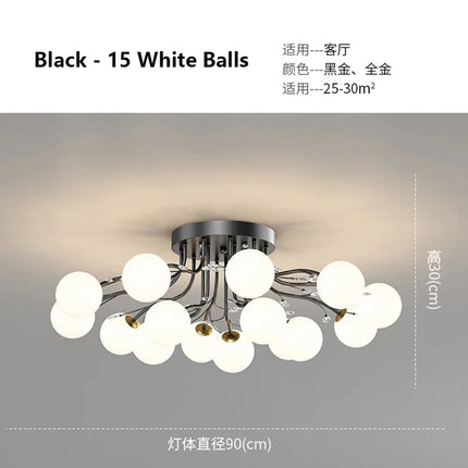 Lustre en verre cristal au design moderne pour intérieur — LZ4X9P2
