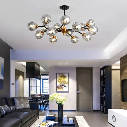 Lustre suspension en verre pour décoration intérieure élégante — LZ4X9M