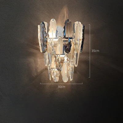 Applique murale LED dorée en cristal à intensité variable — LZ4X9Q2