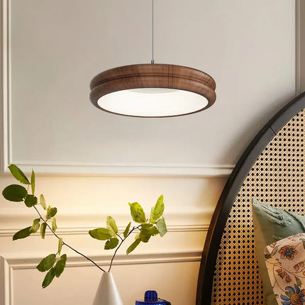 Lustre suspension médiéval style japonais en rondins — LZ4X9T