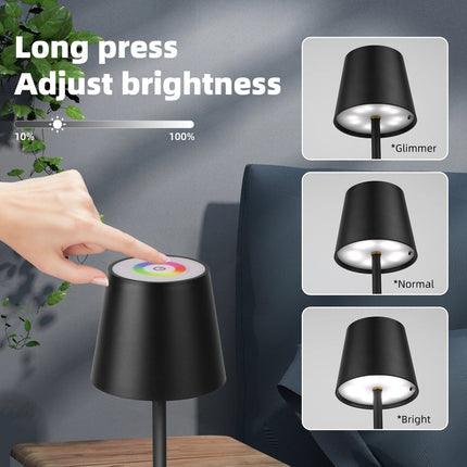 Lampe de bureau LED sans fil avec chargeur USB et ambiance lumineuse — LZ4P9XQ