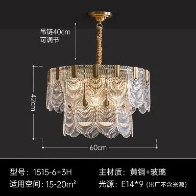 Lustre en cristal élégant pour décoration intérieure raffinée — LZ4FJ9