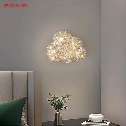 Applique murale art déco en résine transparente design italien — LZ4X7Q