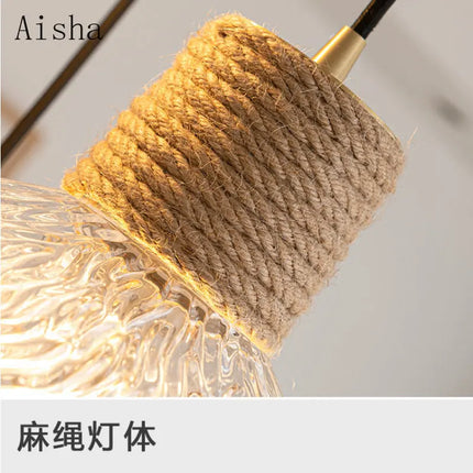 Lustre suspension nordique japonais à trois têtes design créatif — LZ4X9M