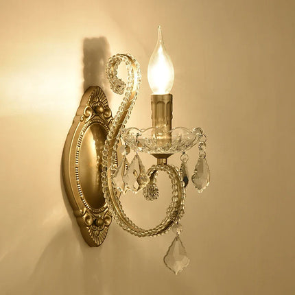 Applique murale moderne en cristal avec éclairage LED élégant — LZ4G7T9