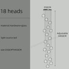 18 têtes / Or / Lumière blanche