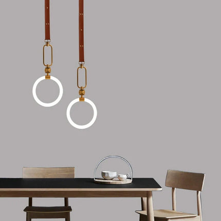 Plafonnier suspendu lumineux à anneau design nordique — LZ4X9M2