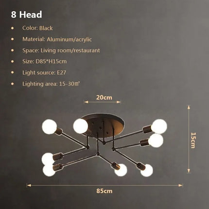 Plafonnier moderne multi-lampes pour intérieur — LZ4X9Q2