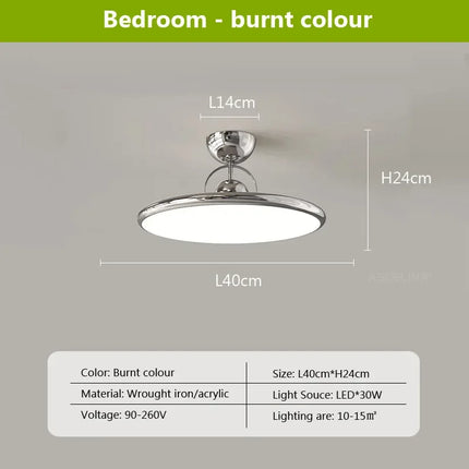 Plafonnier LED nordique en fer style soucoupe volante — LZ4X9JQ