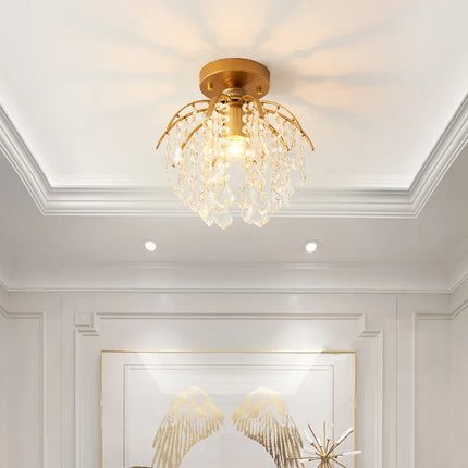 Lustre nordique moderne en cristal pour décoration intérieure lumineuse — LZ4X9T2