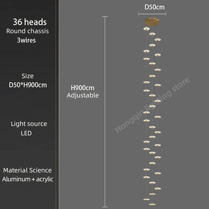 Lustre LED moderne pour intérieur élégant et contemporain — LZ4X9P