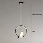 Circulaire-Noir / 85-240V / Lumière naturelle