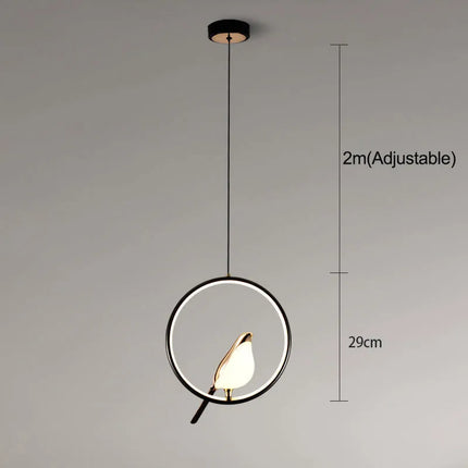 Suspension LED postmoderne nordique pour chambre et bureau — LZ4X9P2