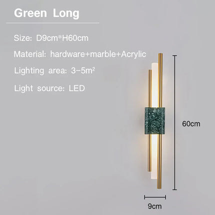 Applique led marbre moderne décoratif