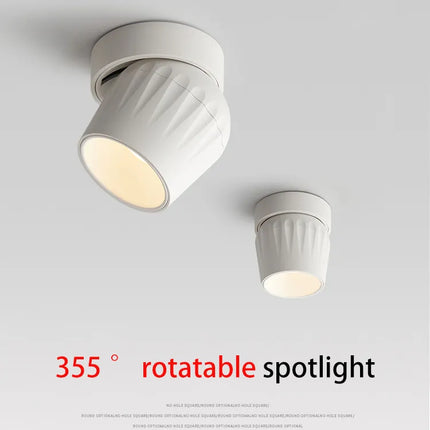Plafonnier LED rond 12W en aluminium pour salon et magasin — LZ4X9T