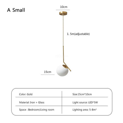 Suspension LED en verre au design moderne pour intérieur — LZ4X9Q2