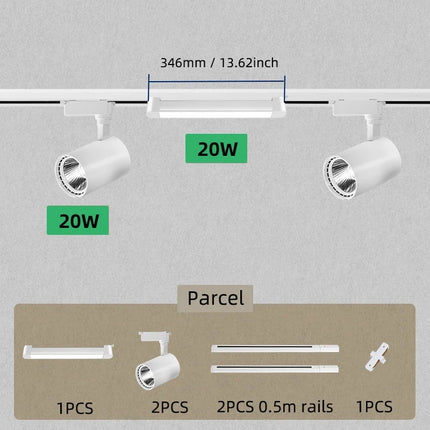Spot LED sur rail pour éclairage professionnel de magasin — LZ4Q7M9