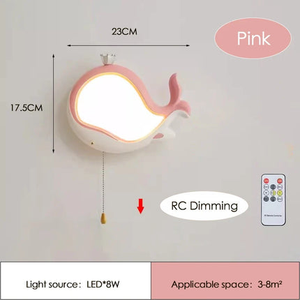 Applique murale décorative baleine pour chambre d’enfant — LZ4G7Q2