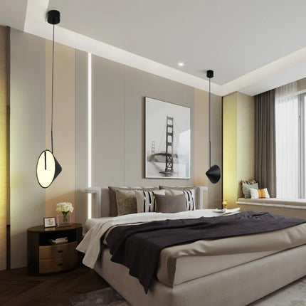 suspension LED design nordique moderne en fer multi-angles décorative