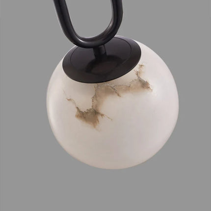 Suspension LED réglable en laiton et marbre naturel — LZ4X9T2