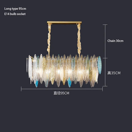 Lustre en verre au design nordique pour décoration intérieure — LZ4X9P