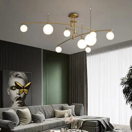 Lustre suspension en verre style nordique pour intérieur — LZ4XJ9