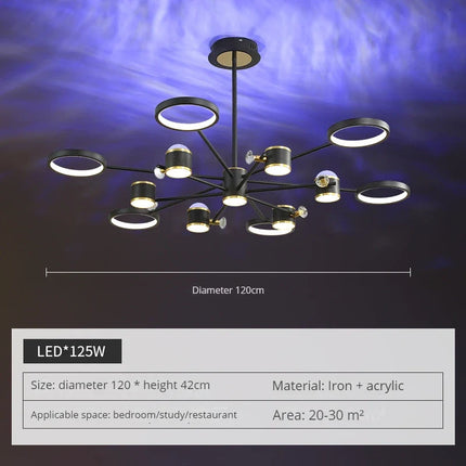 Lustre suspension en cristal effet aurores boréales — LZ4P9XQ