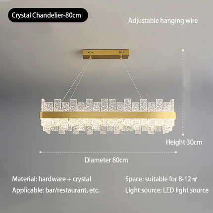 Suspension nordique en verre cristal au design moderne et élégant — LZ4X9P