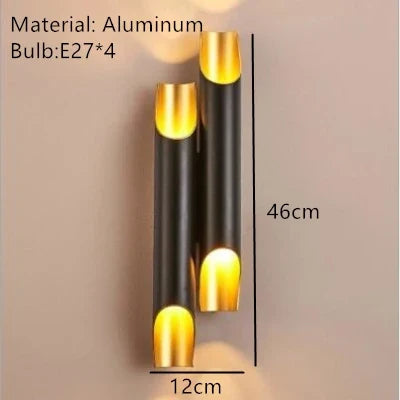 Applique murale nordique en aluminium avec éclairage LED intégré — LZ4X9Q2