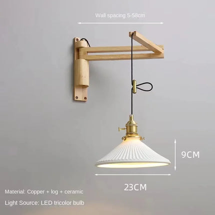 Applique murale extensible en cuivre au design élégant et fonctionnel — LZ4X9T