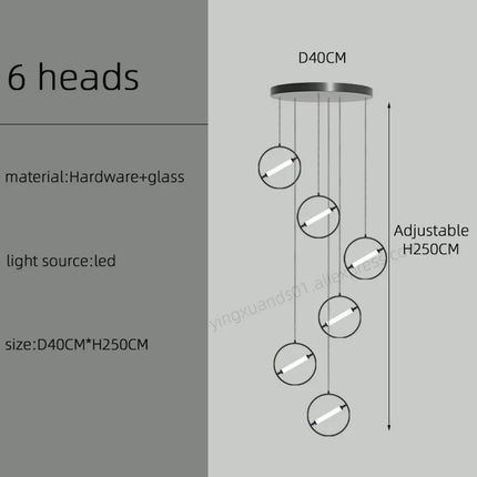 Lustre LED moderne pour éclairage nordique élégant — LZ4X9P2