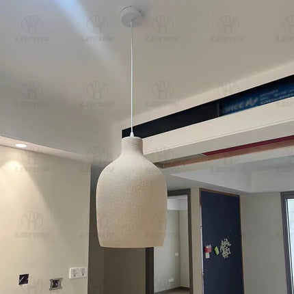 Lustre LED irrégulier fait main style wabi-sabi moderne pour loft — LZ4X9P
