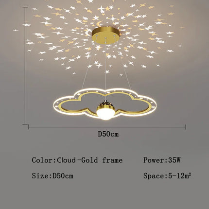 Lustre étoile lumineux créatif pour chambre d’enfants — LZ4XJ9
