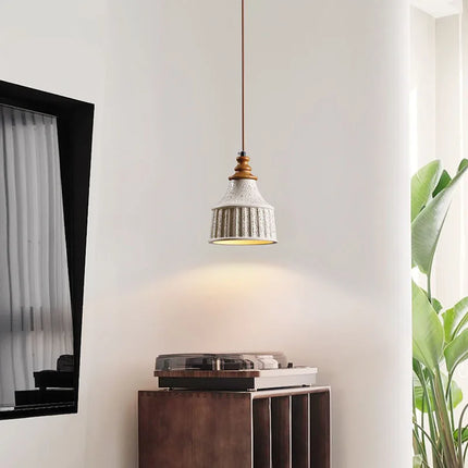 Suspension minimaliste en béton style wabi-sabi pour intérieur moderne — LZ4X9P