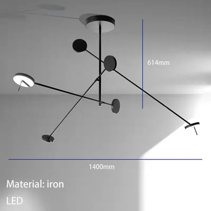 Lampadaire LED minimaliste rotatif pour lecture — LZ4X9P2